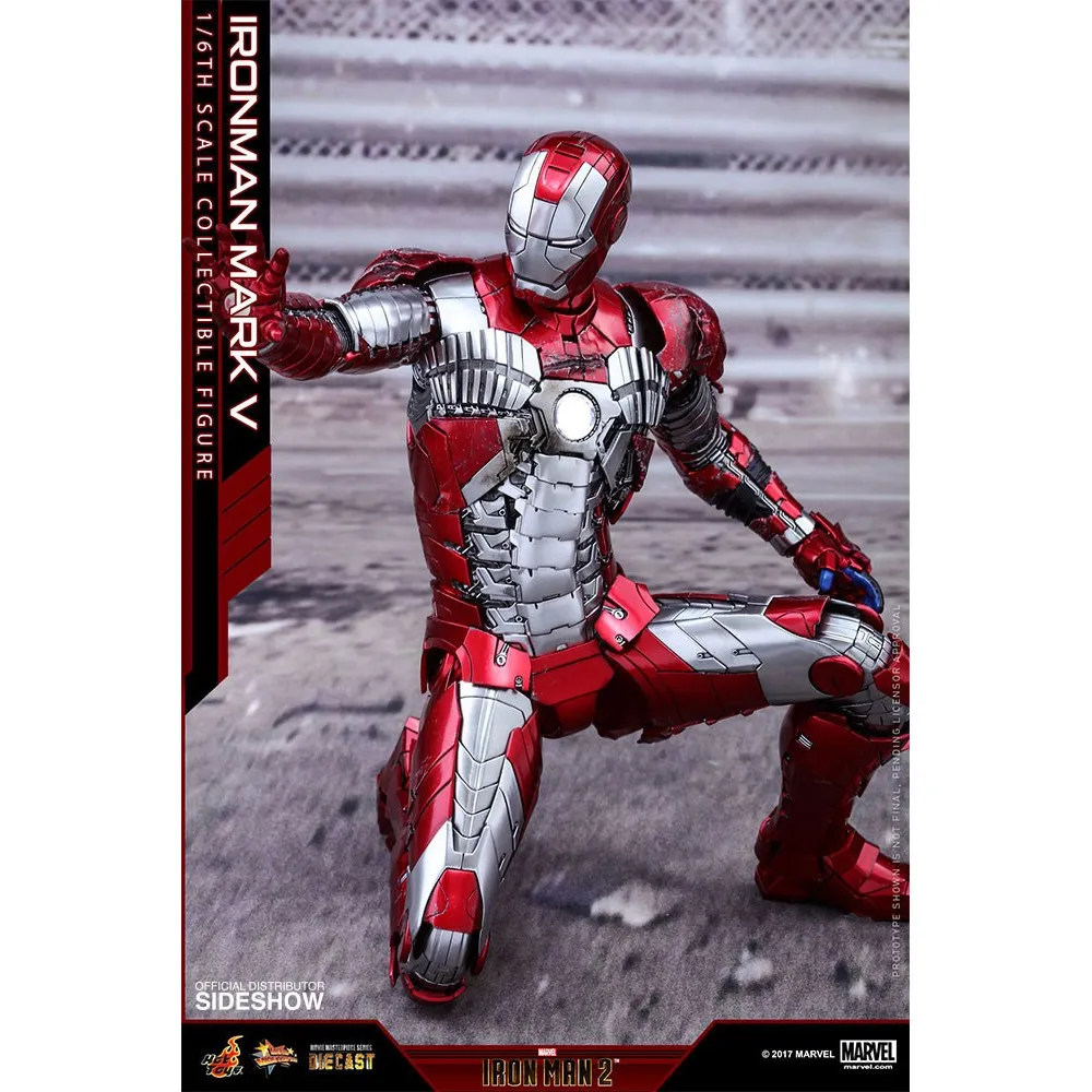 51243 hot toys iron man mark 5 diecast light up
