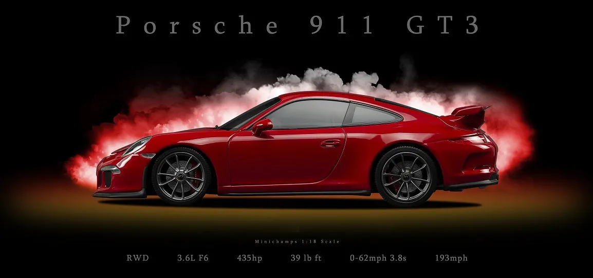 51316 gt3rs diecast engine chassis