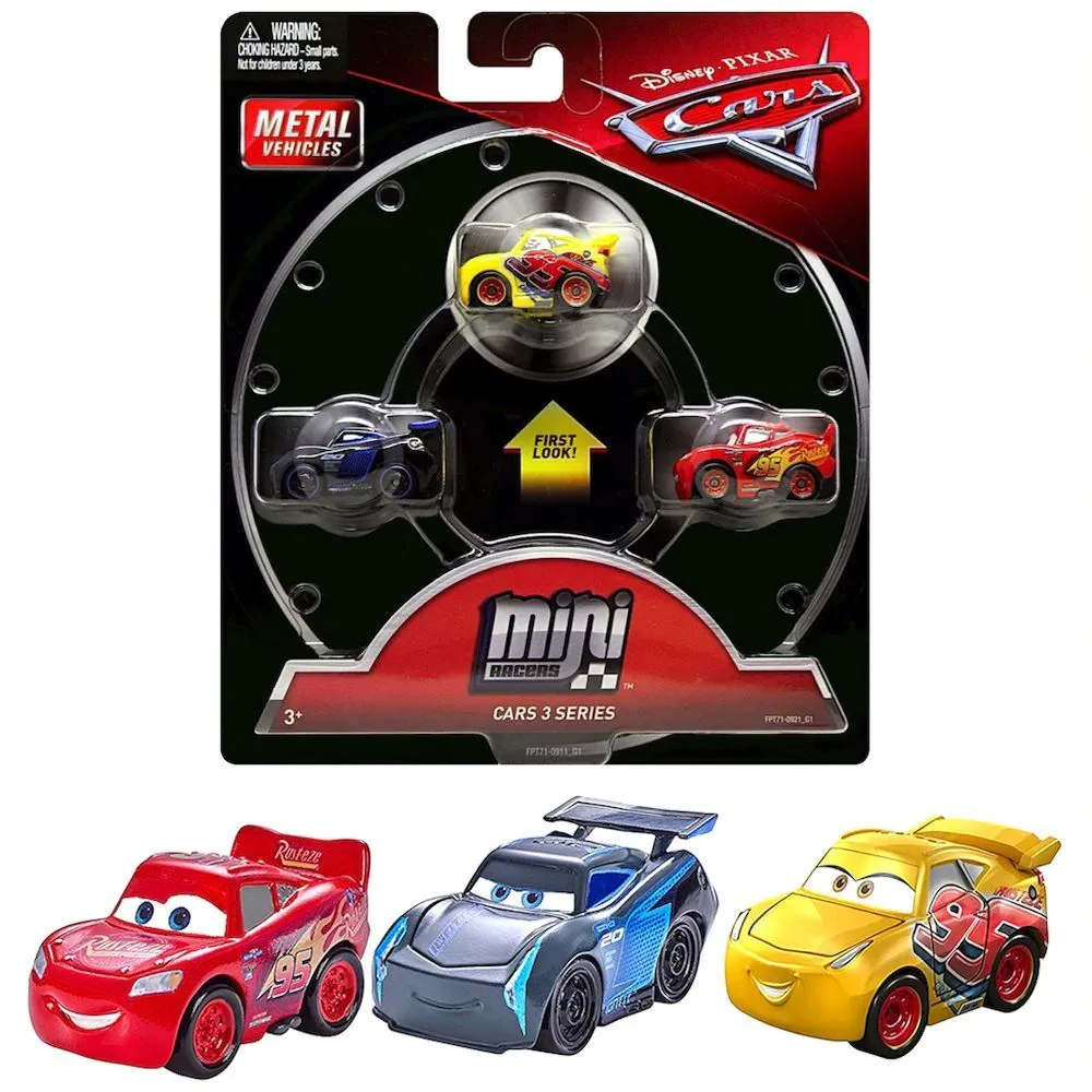 51396 diecast cars 3 mini racers cleaning