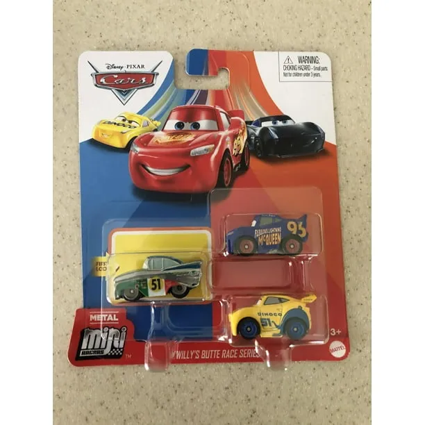 51396 diecast cars 3 mini racers display